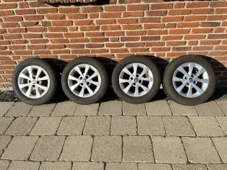 4x100 14” fælge med sommerdæk