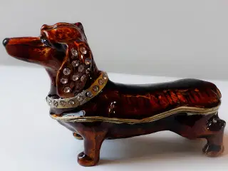 Gravhund Figur / Pilleæske