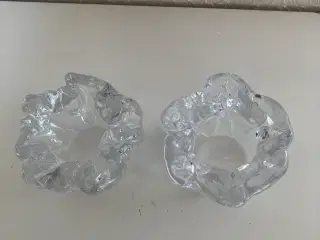 Glas fyrfadsstager
