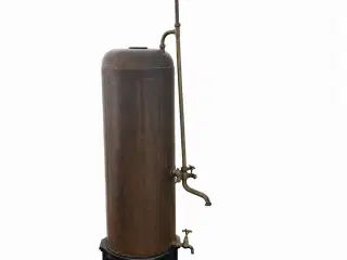 Antik Kobber kedelbruser med brændefyret vandopvarming. STRØMBERG