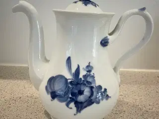 Royal Copenhagen blå blomst kaffekande  