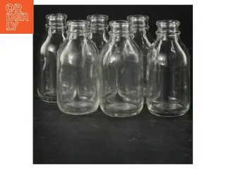 Sæt med 6 små glasflasker (str. 6 styk. 11 cm)