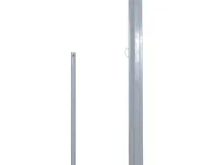Sammenrullelig sidemarkise 160 x 500 cm grå