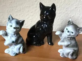 3 kattefigurer..