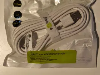 3m. Goobay Hvid USB-A til USB-C kabel