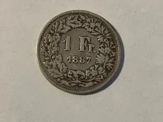 1 Franc Switzerland 1887
