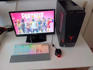 Stærk RTX Lenovo gamer pc sæt, i5, RTX 2060 grafik