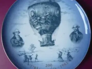 Bing & Grøndahl - Jubilæum plate - Mongolfier balo