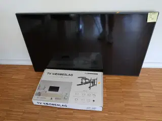 Fjernsyn SAMSUNG QB55R-B med vægbeslag samt fjernbetjening