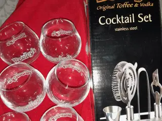 Glas og cocktail sæt 