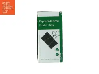 Papperskl&#228;mma &#39;Foldback&#39;, 19mm fra bnt Scandinavia (str. 12 x 6 cm)