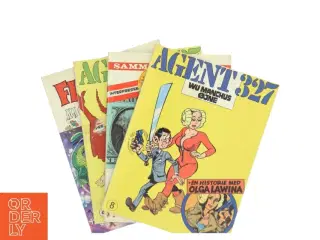 4 tegneserier bl.a. Agent 327: Wu Manchus øjne (Bog)