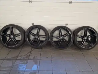21" fælge med dæk