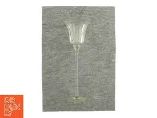 Lysestage i klart glas