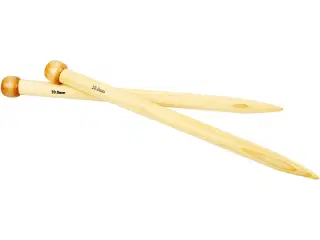 Bambus Strikkepinde 35 cm, 20 mm - 1 par