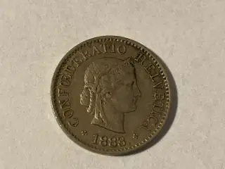 5 Rappen Switzerland 1883