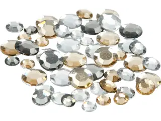 Gyldne Rhinsten 6-12 mm, 360 stk. til Dekoration