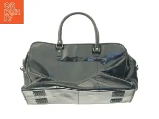 Brugt sort skuldertaske (str. 55 x 20 cm)