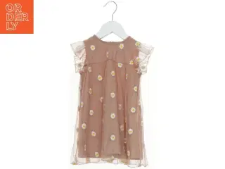 Kjole med tyl og blomster mønster (str. 86)