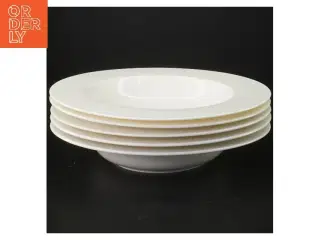 Hvide suppetallerkener, 5 stk fra IKEA (str. 5 stk Ø 24 cm)