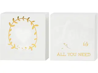 Lærred med Guldtryk til Akvarel - 2 stk.