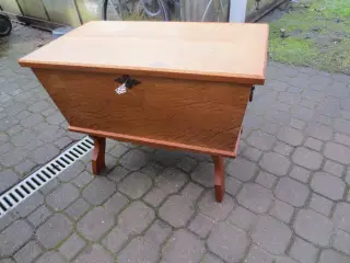 1 stk Retro Sybord/Sidebord i Egetræ