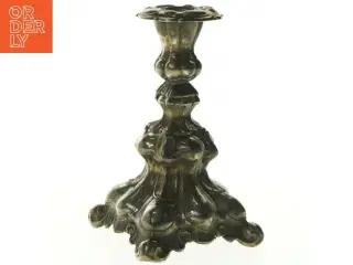 Antik lysestage (str. 17 cm)