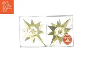 Stjerneformede gulddesign ornamenter (str. 7 cm)