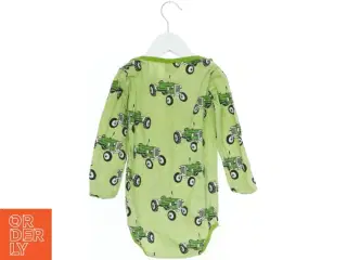 Grøn bodystocking med traktor print fra Småfolk (str. 98)