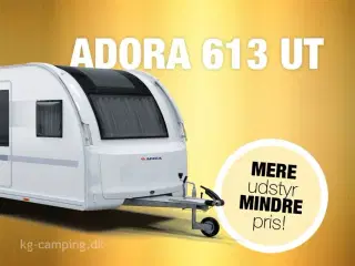 2024 - Adria Adora 613 UT   Lækker kampagne vogn med fritstående dobbeltseng.