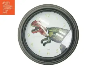 Vægur med dinosaurmotiv (str. Ø 30 cm)