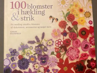 100 Blomster i hækling & strik