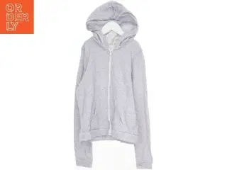 Grå hættetrøje med lynlås fra H&M (str. 164)