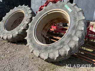 Tvillingehjul Michelin Dual med egen lås 2 styk