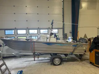 Styrepult båd, Smartliner 17 fod, motor og trailer