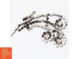 Vintage broche med strass (str. 5x8 cm)