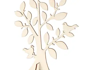 Træ, H: 24 cm, B: 18,4 cm, tykkelse 0,4 cm, 1 stk.