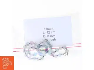 Fluorit halskæde (str. 42 cm)