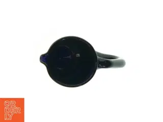 Blå kande af glas(str. 21 cm) (str. 21 cm)