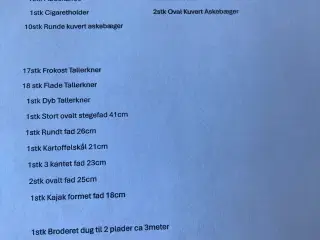 Kaffe og spisestel