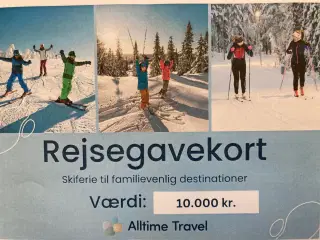 Gavekort skiferie Alltime Travel
