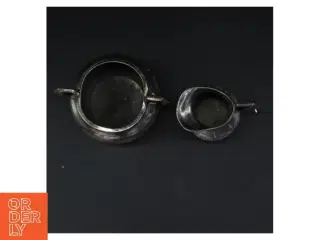 Sæt af vintage sukkerskål og flødekande (str. 9 cm. og. 8 cm)