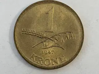 1 krone Danmark 1947