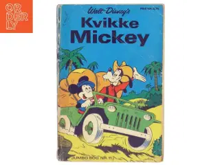 Vintage Kvikke Mickey Bog fra Disney