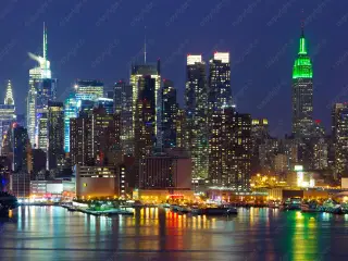 New York Midtown At Night