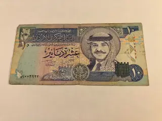 Ten Dinar Jordan 1986