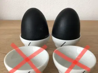 2 Menu æggebægre med silikone-top
