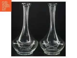 2 stk Perfection Glas vase karaffel 2,2 l. fra Holmegaard (str. 25 x 13 cm)