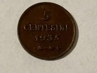 5 Centesimi 1935 San Marino