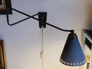  Industrilampe,  Tin & Messing væglampe 